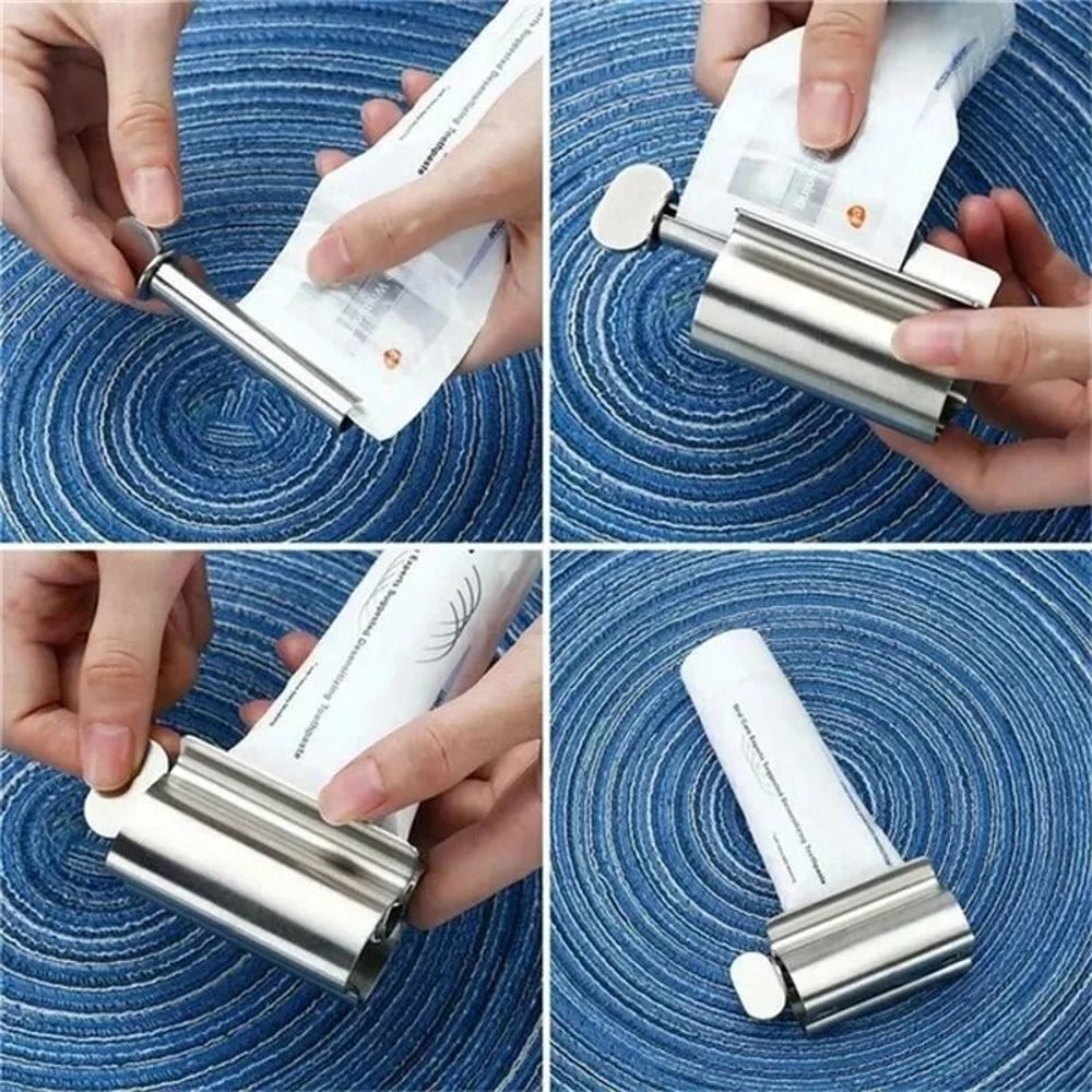 Stainless Steel Toothpaste Tube Squeezer Roller For Bathroom And Cosmetics 4