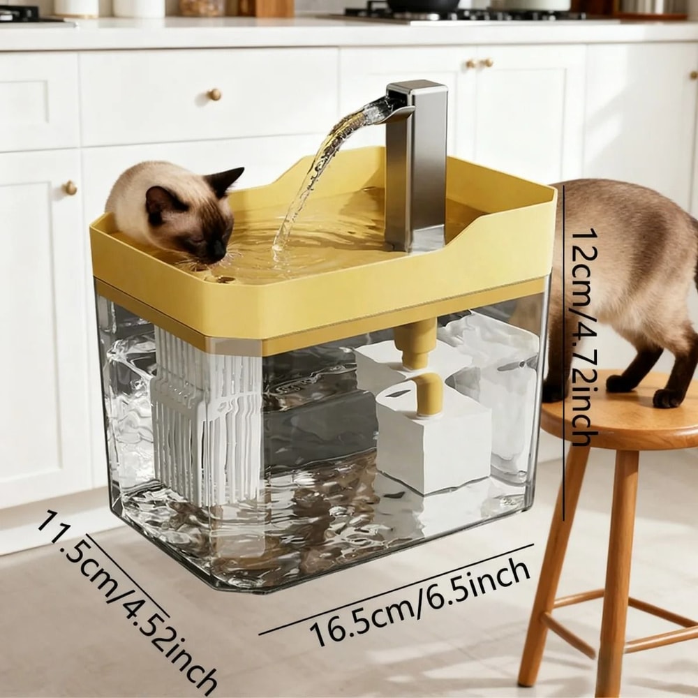 Automatic Pet Feeder And Waterer Set With Anti Slip Base And Filter 7