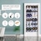 Over The Door Shoe Organizer With 24 Large Mesh Pockets 3