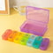 7 Day Pill Organizer With 21 Compartments For Daily Medication And Vitamins 7