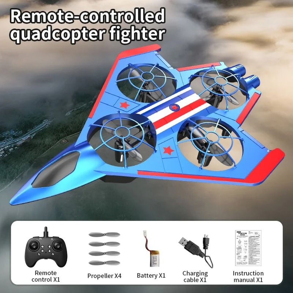 S12 Stunt Remote Control Aircraft Four Axis Fighter Drone 2