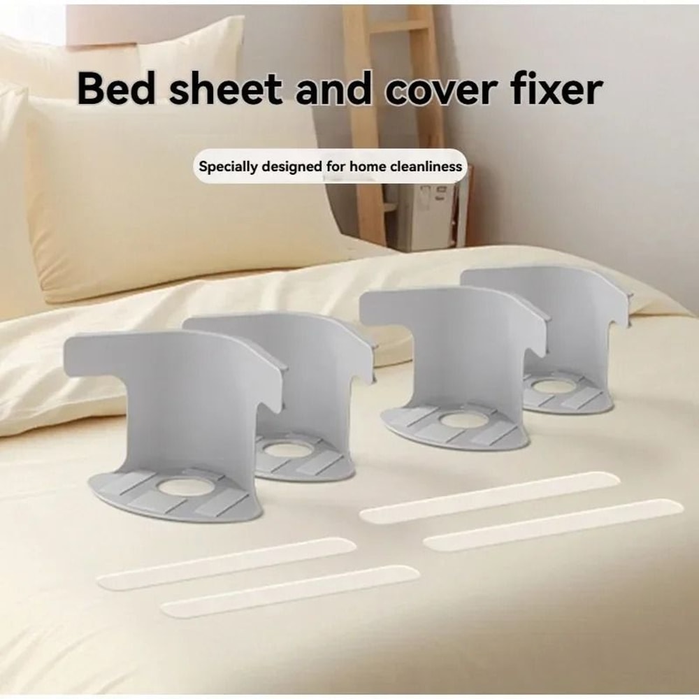 Heavy Duty Bed Sheet Grippers Set Of 4 For Secure Corner Fit 4