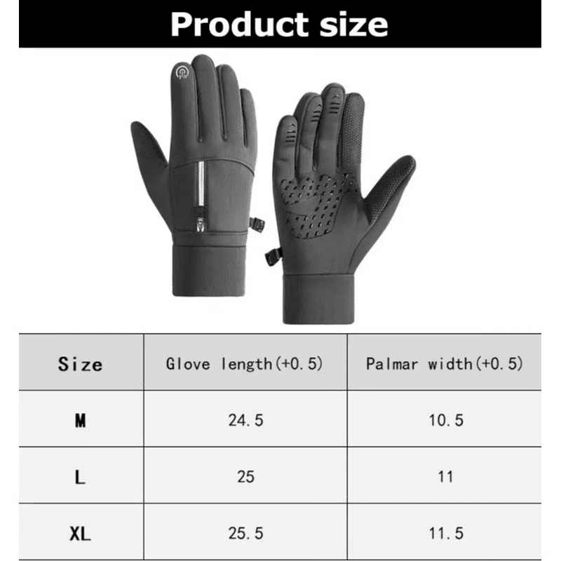 Insulated waterproof gloves for cycling and skiing