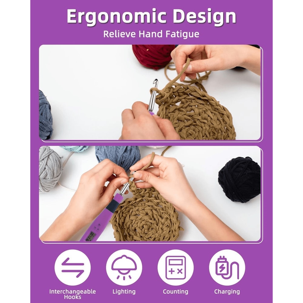 Digital stitch counter for crochet beginners