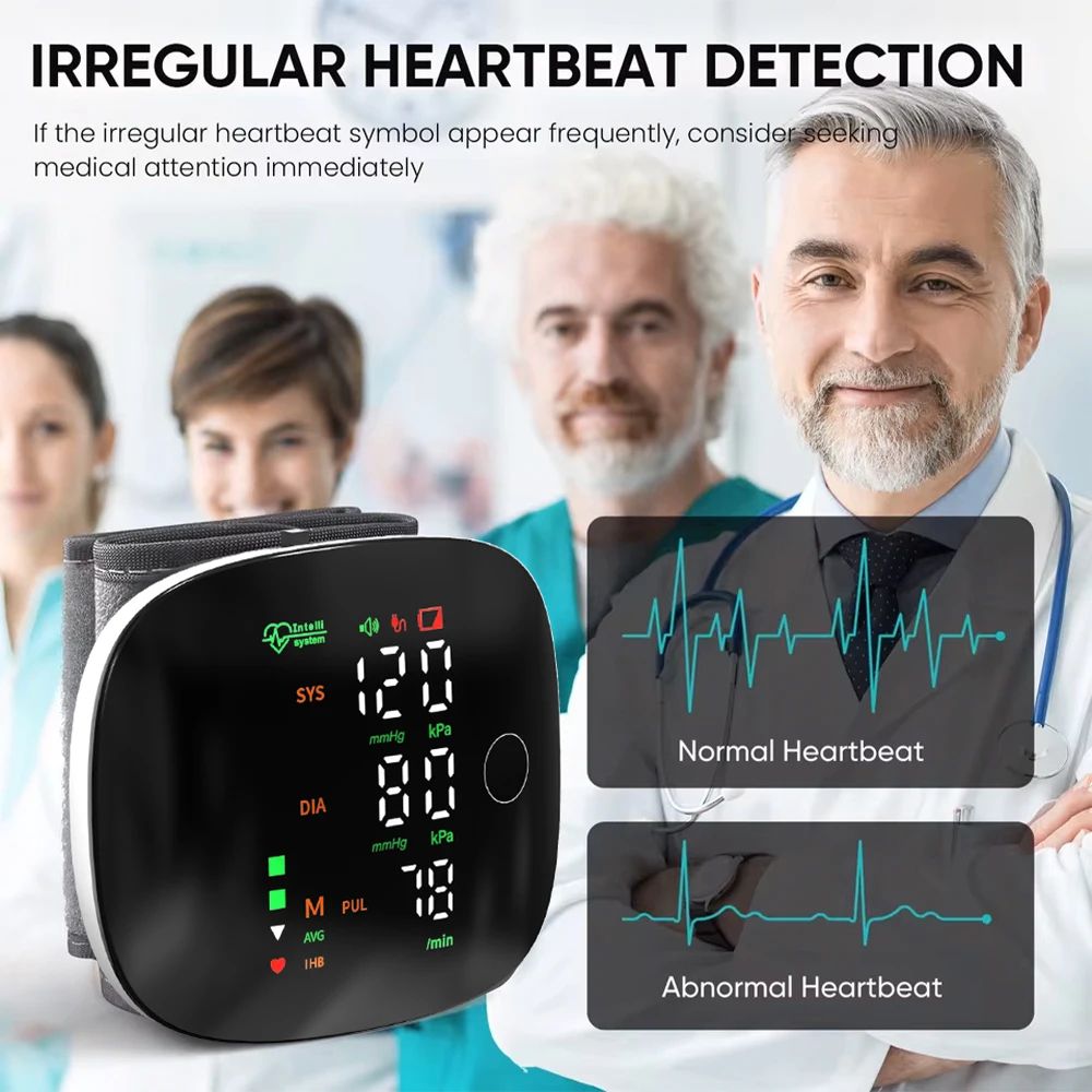 easytouse wrist blood pressure monitor for seniors