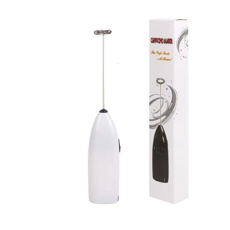 Electric Milk Frother Handheld Mini Stainless Steel Coffee Whisk 2