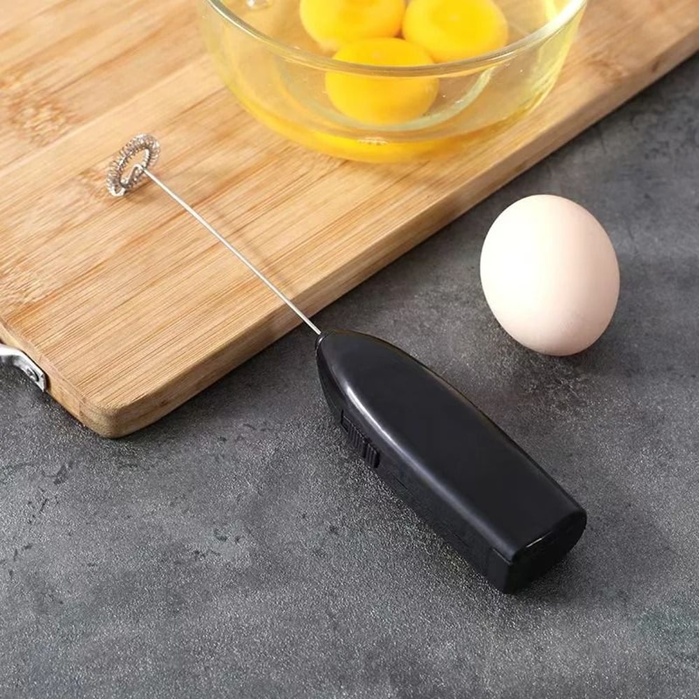 Electric Milk Frother Handheld Mini Stainless Steel Coffee Whisk 5