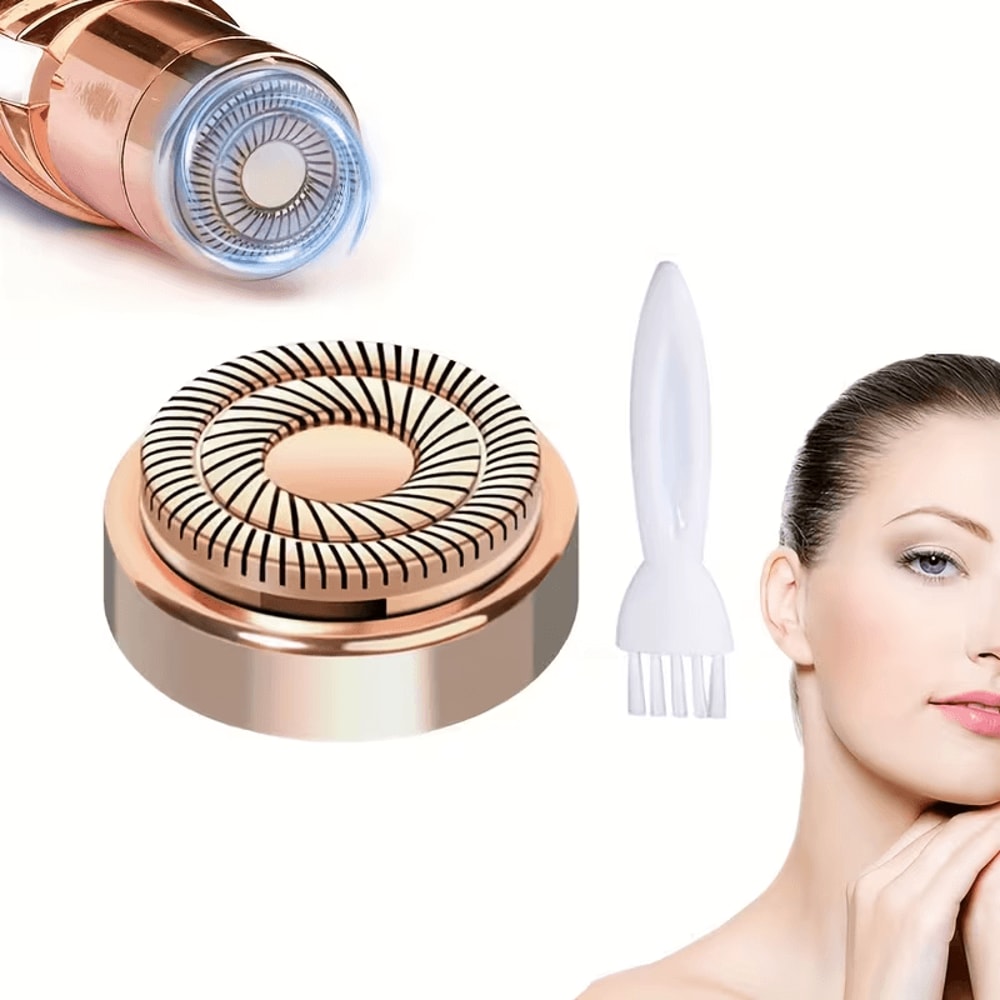 Smooth skin facial grooming blades