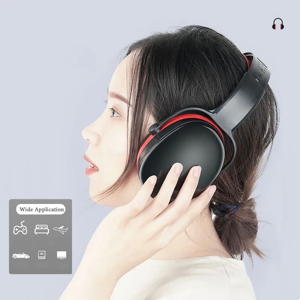 Adjustable Noise Reduction Earmuffs SNR 35dB Hearing Protection For Work And Study 6