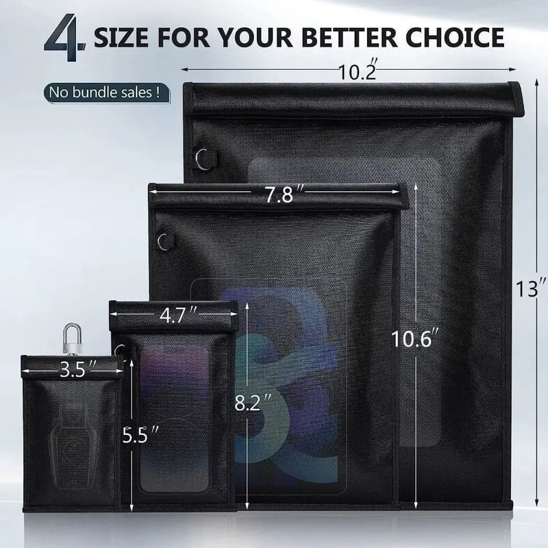 RFID Blocking Signal Shielding Pouch For Car Keys And Mobile Phones 6