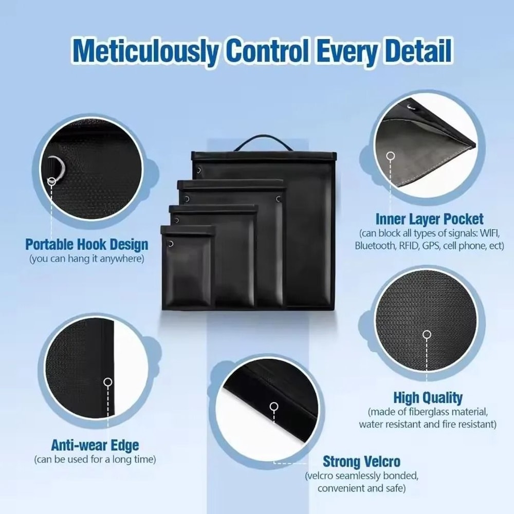 RFID Blocking Signal Shielding Pouch For Car Keys And Mobile Phones 7