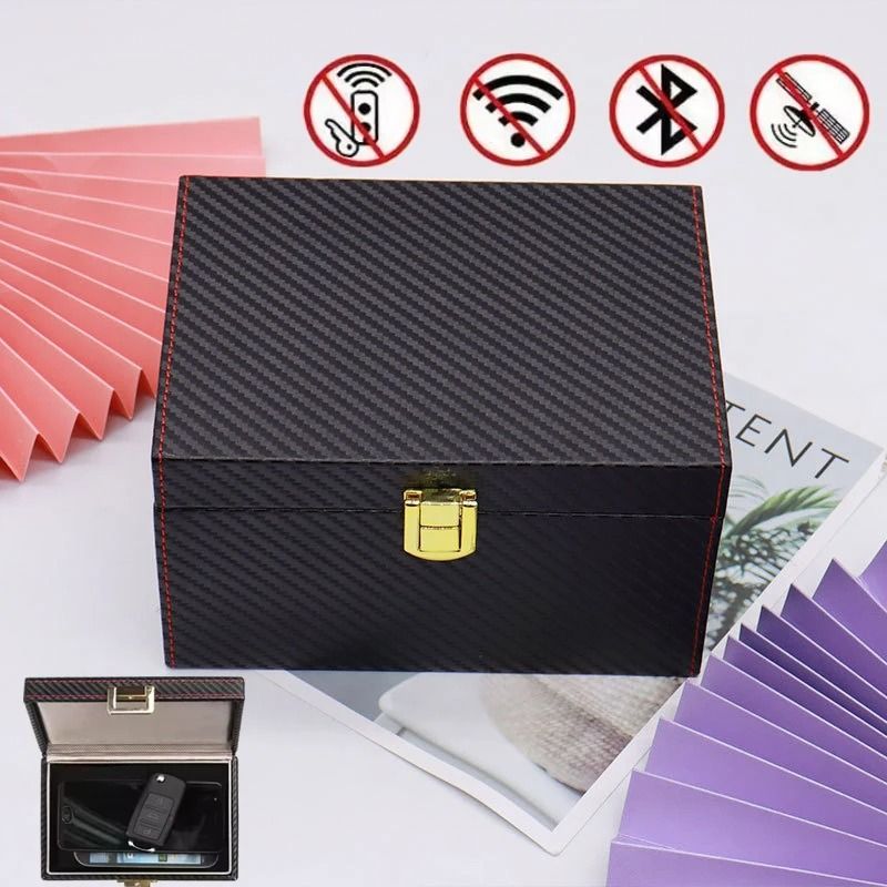 RFID Signal Blocking Storage Box For Car Keys Cards And Phones 0