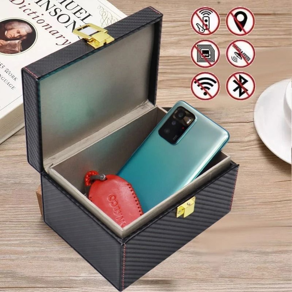 RFID Signal Blocking Storage Box For Car Keys Cards And Phones 7