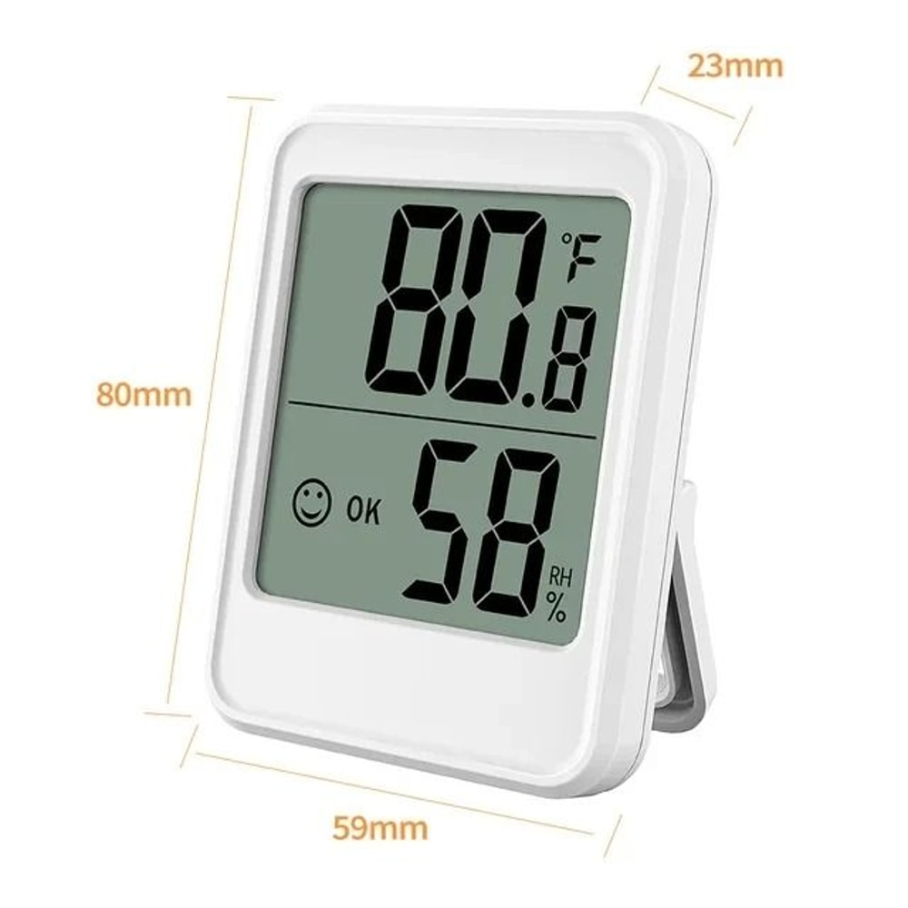 Indoor Digital Temperature And Humidity Meter With Stand And Magnet 3