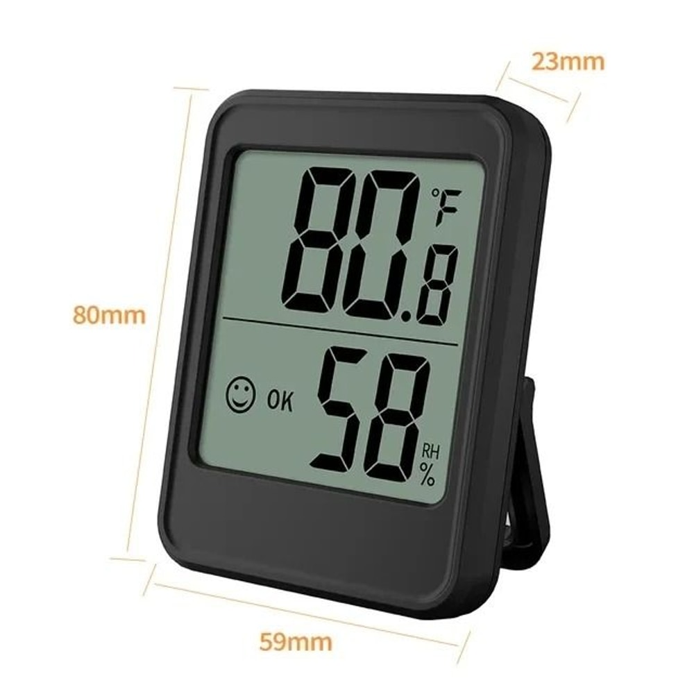 Indoor Digital Temperature And Humidity Meter With Stand And Magnet 1