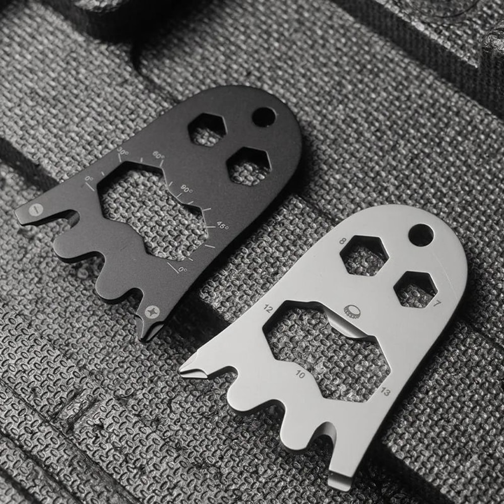 Ghost Shape Multi Tool Stainless Steel EDC Bottle Opener Pendant 4