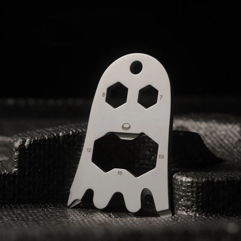Ghost Shape Multi Tool Stainless Steel EDC Bottle Opener Pendant 5