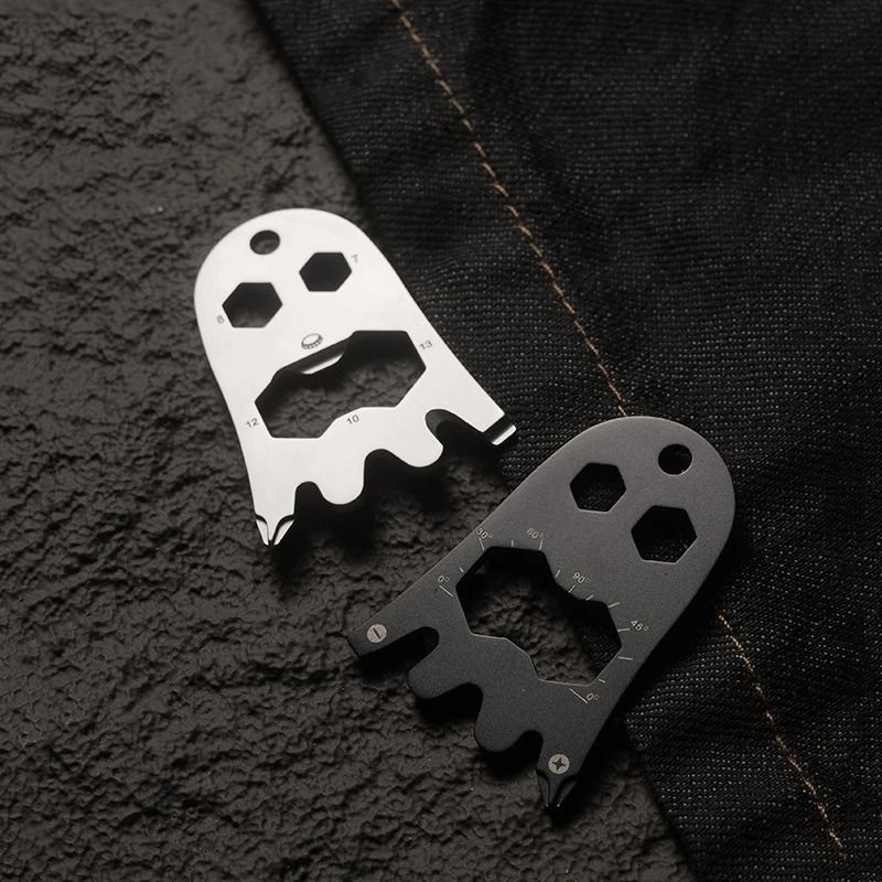 Ghost Shape Multi Tool Stainless Steel EDC Bottle Opener Pendant 0