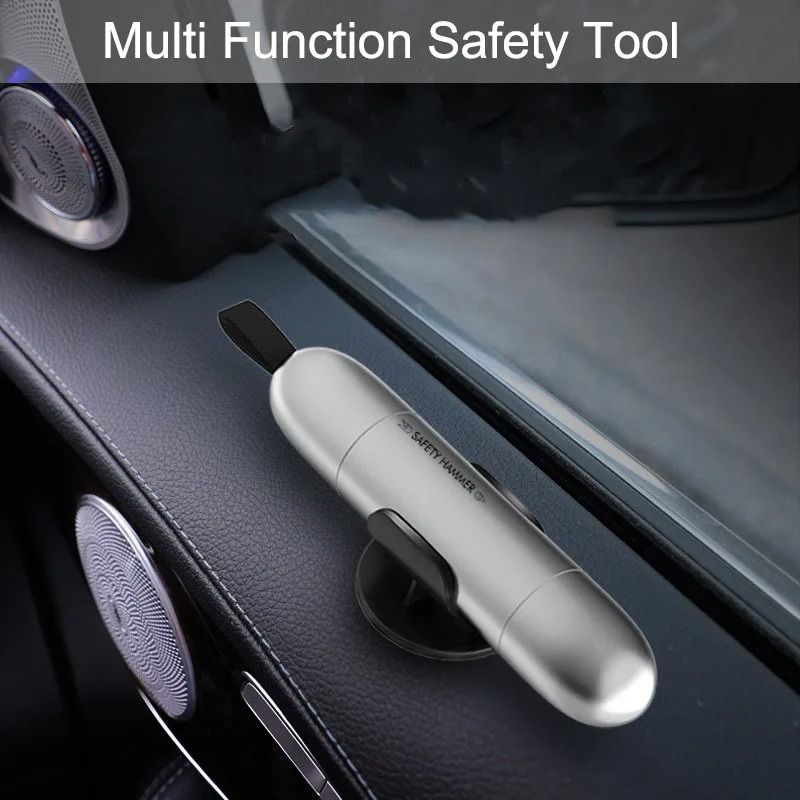 2 In 1 Car Safety Hammer Emergency Glass Breaker And Seat Belt Cutter 8
