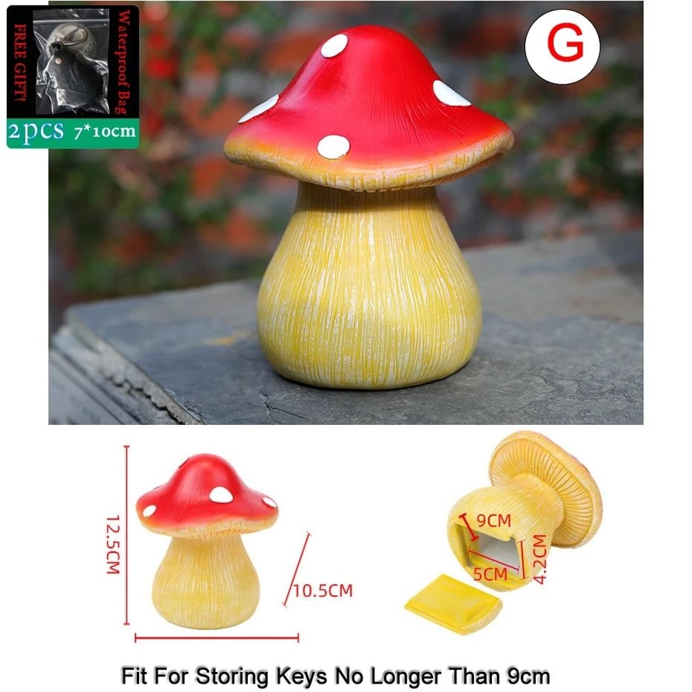 Stone Shape Hidden Key Safe Box With Secret Storage Compartment 7