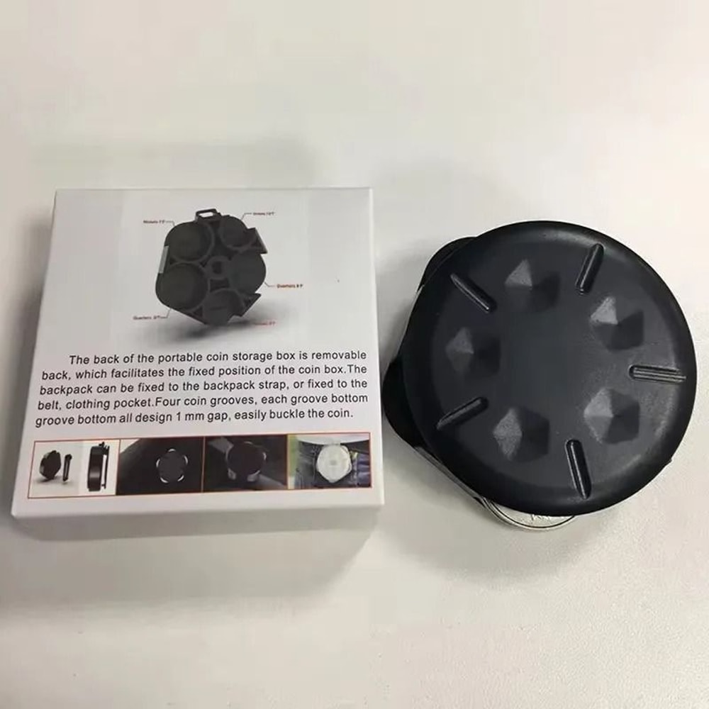 Portable Coin Organizer Box Waist Hanging Coin Sorting Case 6