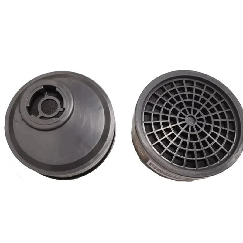 Half Face Respirator Mask With Dual Filters For Dust And Gas Protection 1