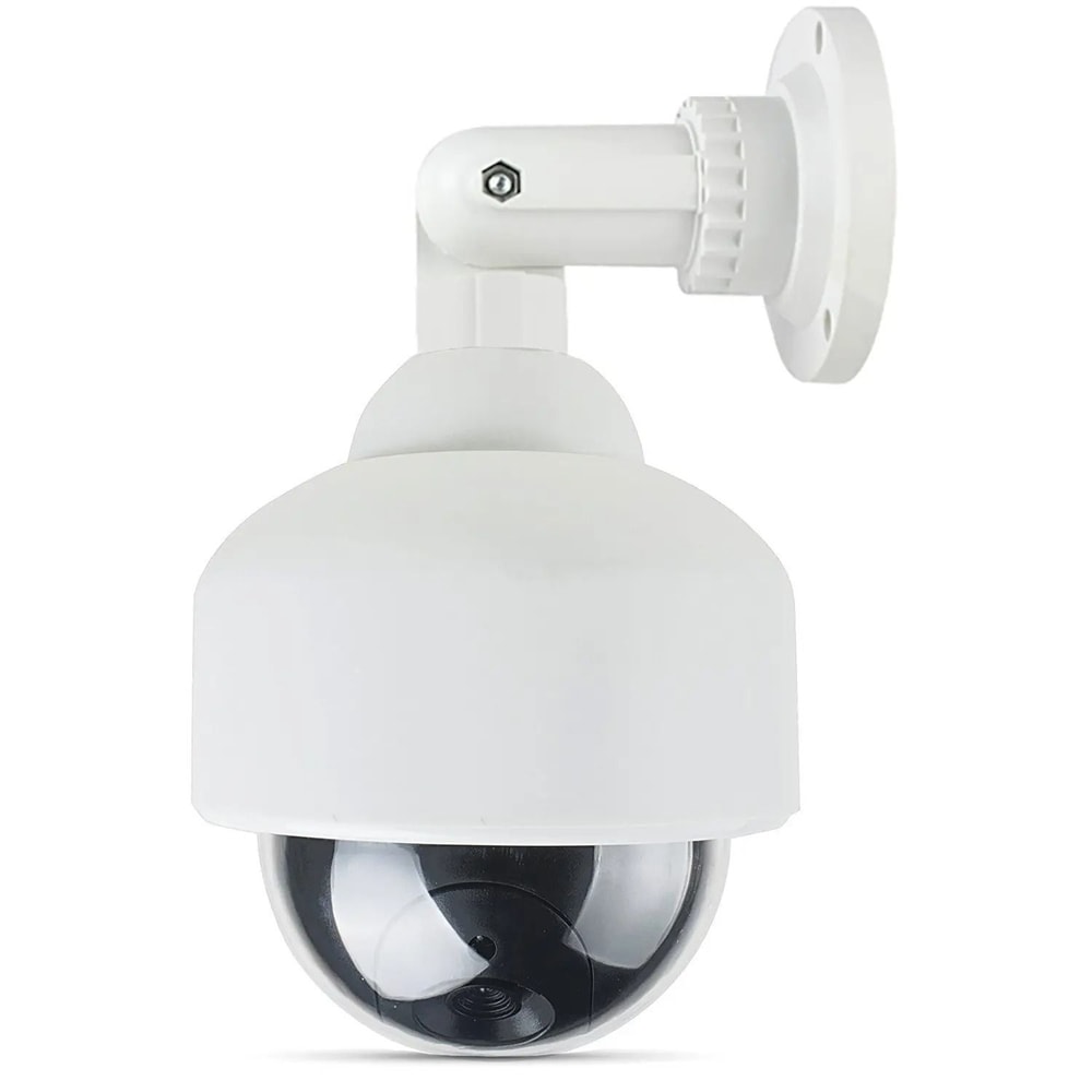 Dummy Dome Security Camera With Flashing LED For Indoor And Outdoor Use 0