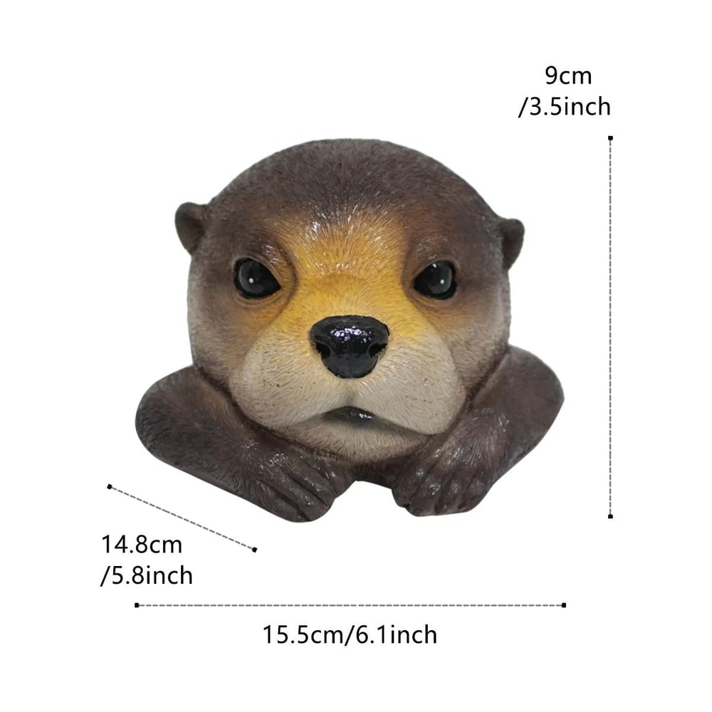 Floating Otter Garden Ornament Resin Pond Decoration For Fish Tanks 1