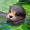 Floating Otter Garden Ornament Resin Pond Decoration For Fish Tanks 0