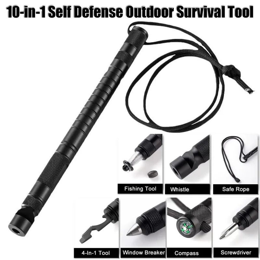 10 In 1 Tactical Survival Pen Multi Function EDC Self Defense Tool 5