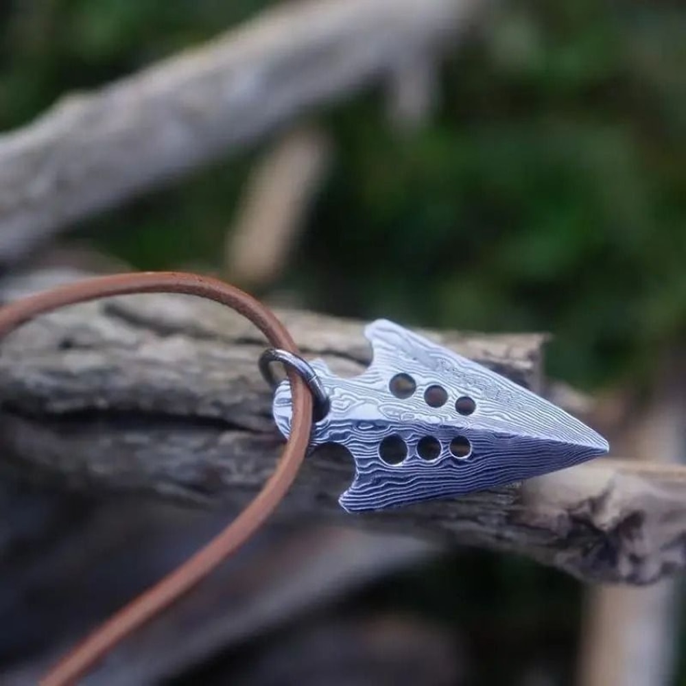 Adjustable Arrowhead Self Defense Necklace Outdoor Survival Pendant 5