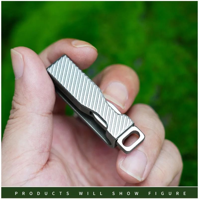 Titanium Belt Keychain Clip Mini Multifunctional Outdoor EDC Tool 3