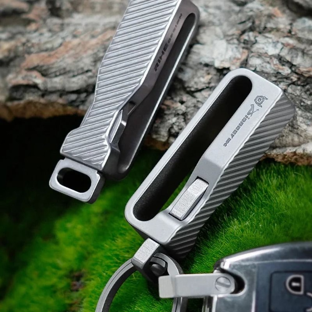 Titanium Belt Keychain Clip Mini Multifunctional Outdoor EDC Tool 7