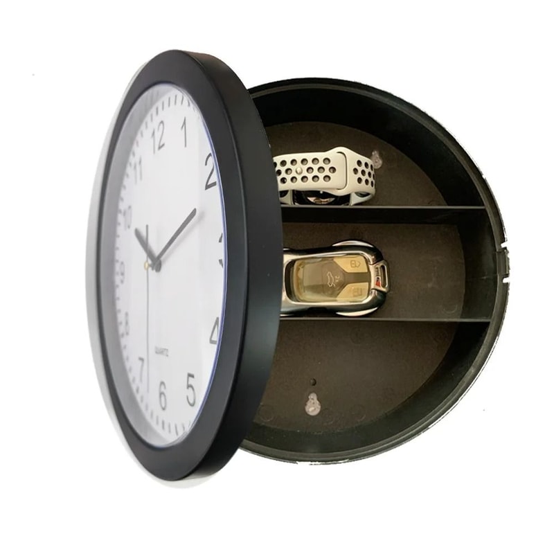 Hidden Wall Clock Safe Box With Secret Storage Compartment 1