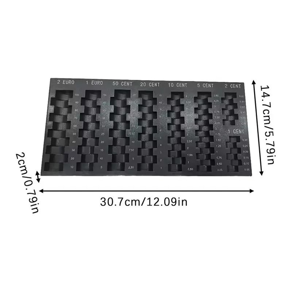 Universal Coin Dispenser Organizer Box Portable Pocket Coin Tray 5