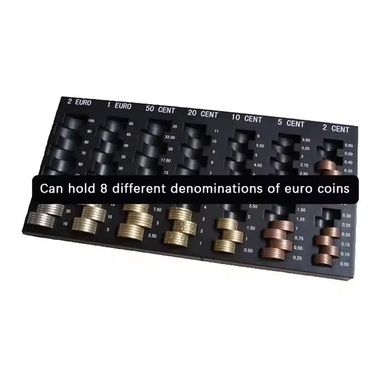 Universal Coin Dispenser Organizer Box Portable Pocket Coin Tray 6