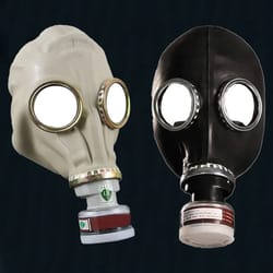 full face gas mask respirator with rd40 filter port for chemical protection