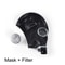 Full Face Gas Mask Respirator With RD40 Filter Port For Chemical Protection 4