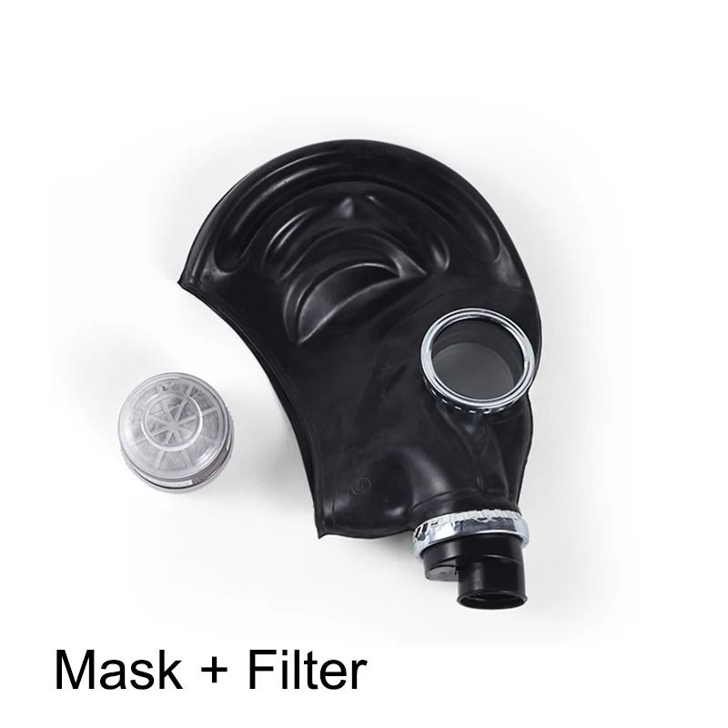 Full Face Gas Mask Respirator With RD40 Filter Port For Chemical Protection 4