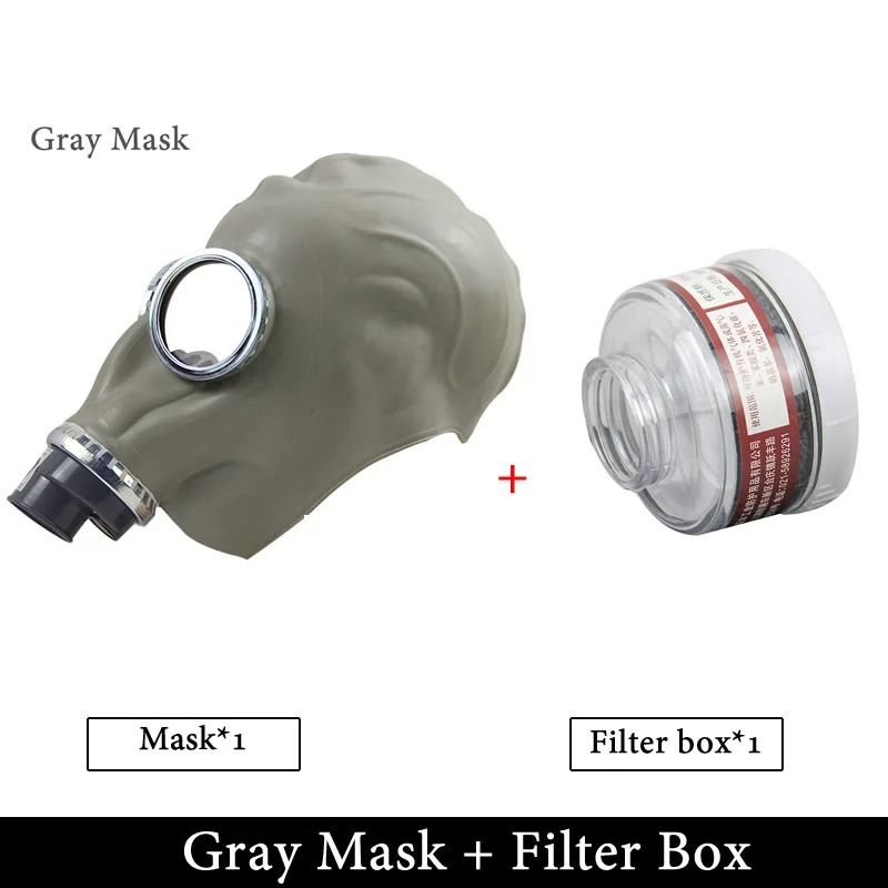 Full Face Gas Mask Respirator With RD40 Filter Port For Chemical Protection 5