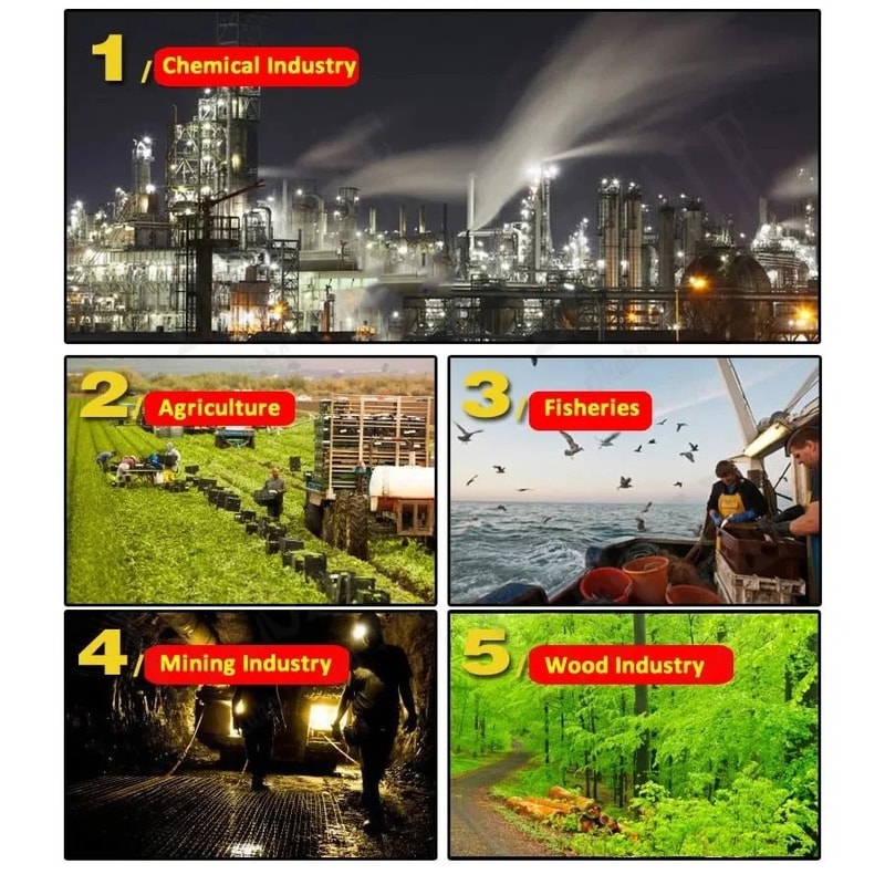 Heavy Duty Chemical Resistant Latex Work Gloves Acid Alkali Oil Protection 7