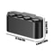 Large Capacity Car Coin Organizer With Removable Four Slot Coin Clips 1
