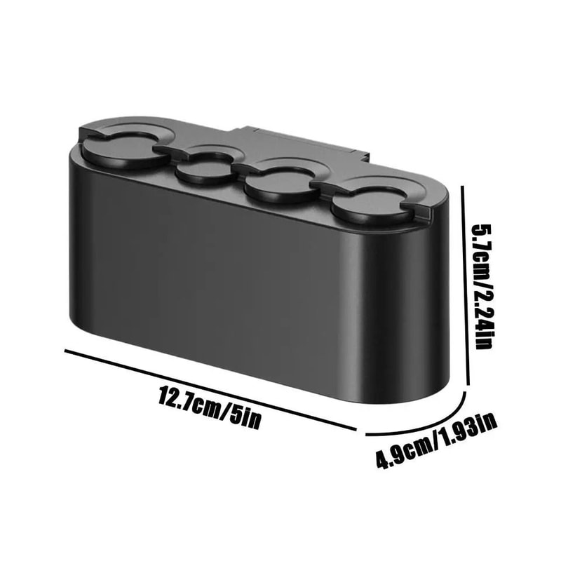 Large Capacity Car Coin Organizer With Removable Four Slot Coin Clips 1