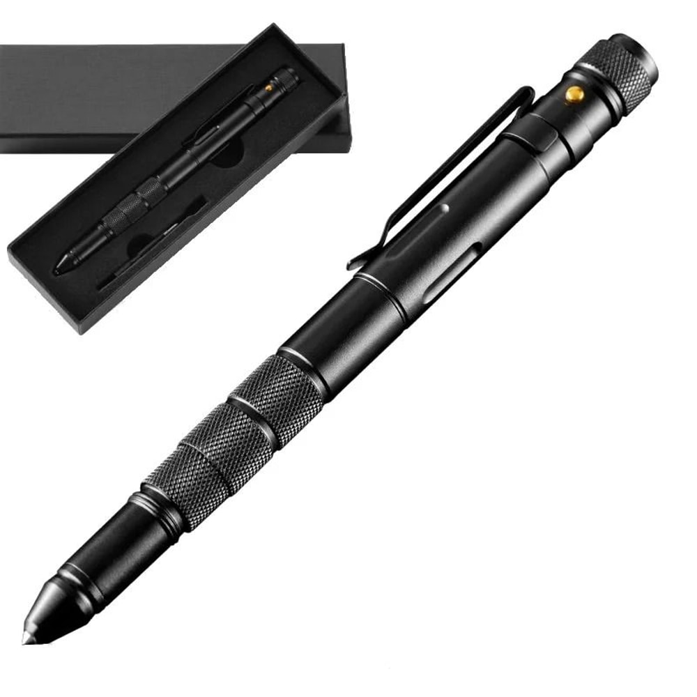 Multifunction Tactical Self Defense Pen With Flashlight And Window Breaker 0