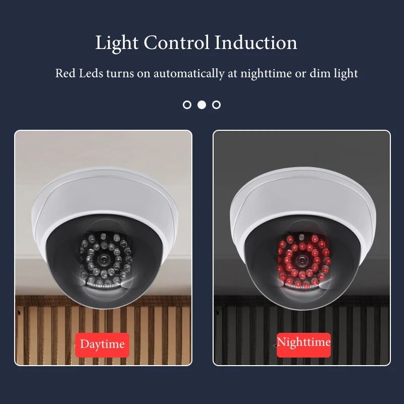 Dummy Dome CCTV Camera With IR LED Night Vision Simulation 8
