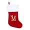 Personalized Alphabet Christmas Stocking Gift Bag Hanging Ornament 12