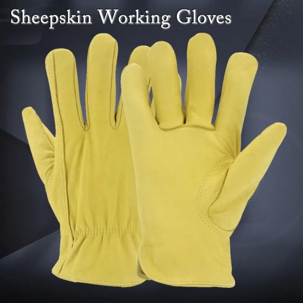 Sheepskin Leather Work Gloves For Durable Hand Protection 1