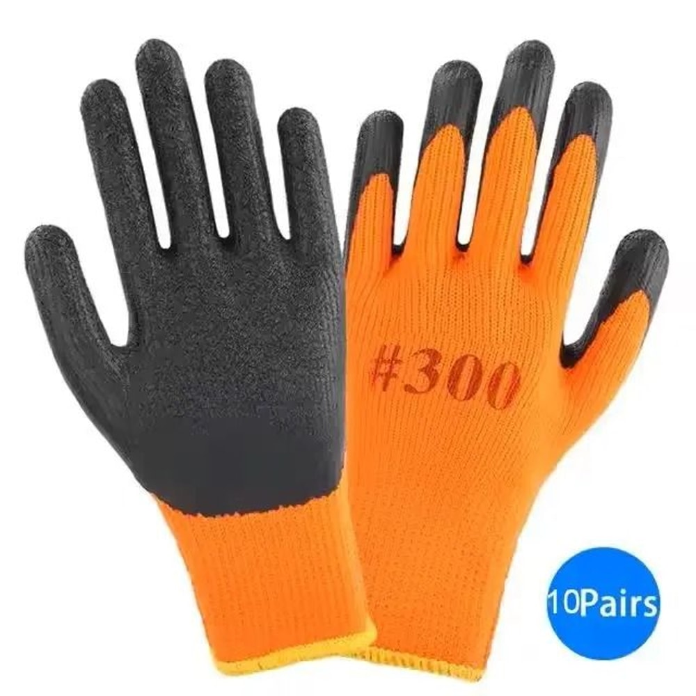 Anti Slip Latex Coated Work Gloves Set For Garden And Repair 1