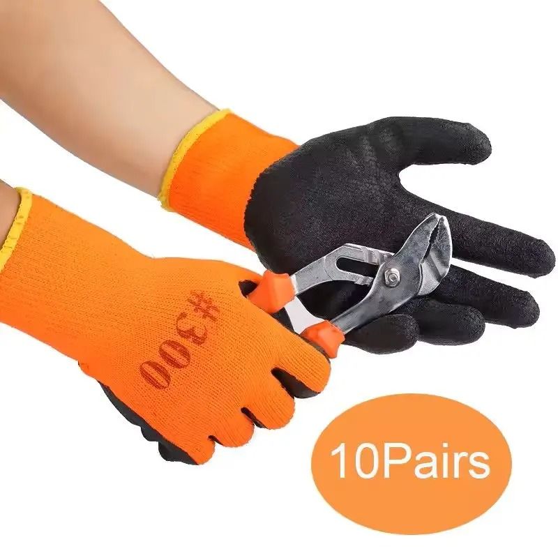 Anti Slip Latex Coated Work Gloves Set For Garden And Repair 0