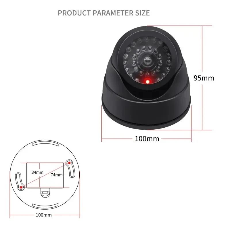 Dummy CCTV Camera With Flashing Red LED For Home Security 3